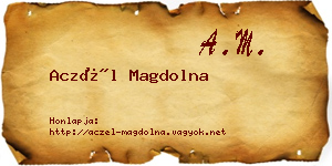Aczél Magdolna névjegykártya